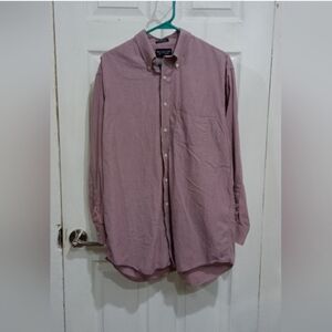 Roundtree & Yorke Men's Mauve Button-Down Shirt